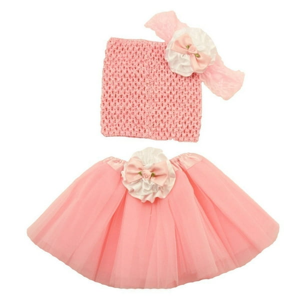 Sparkle 1ST Birthday Pink Baby Girl Ruffle Bow Tank Top Pink Petal Skirt NB-8Y